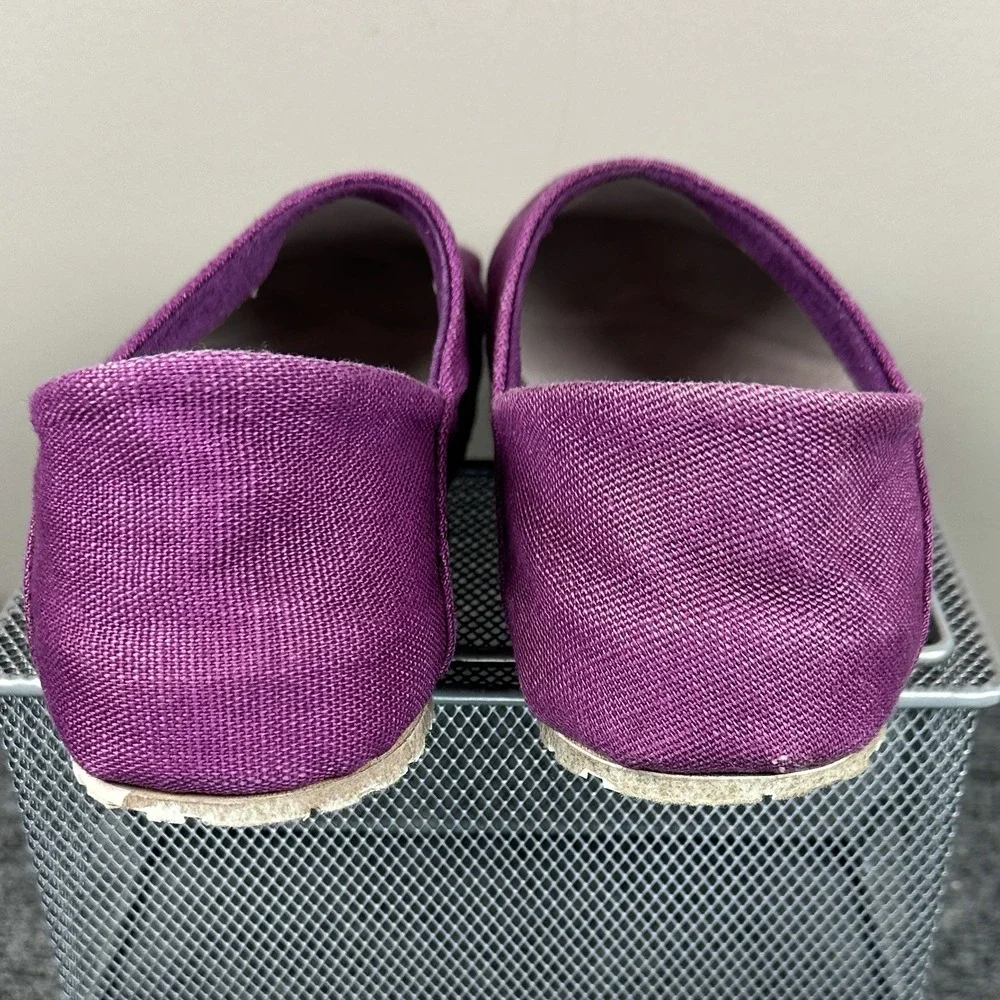 Otz Cork Lite Purple Linen Slip On Comfort Shoes EU 37 Women's 7 Boho
